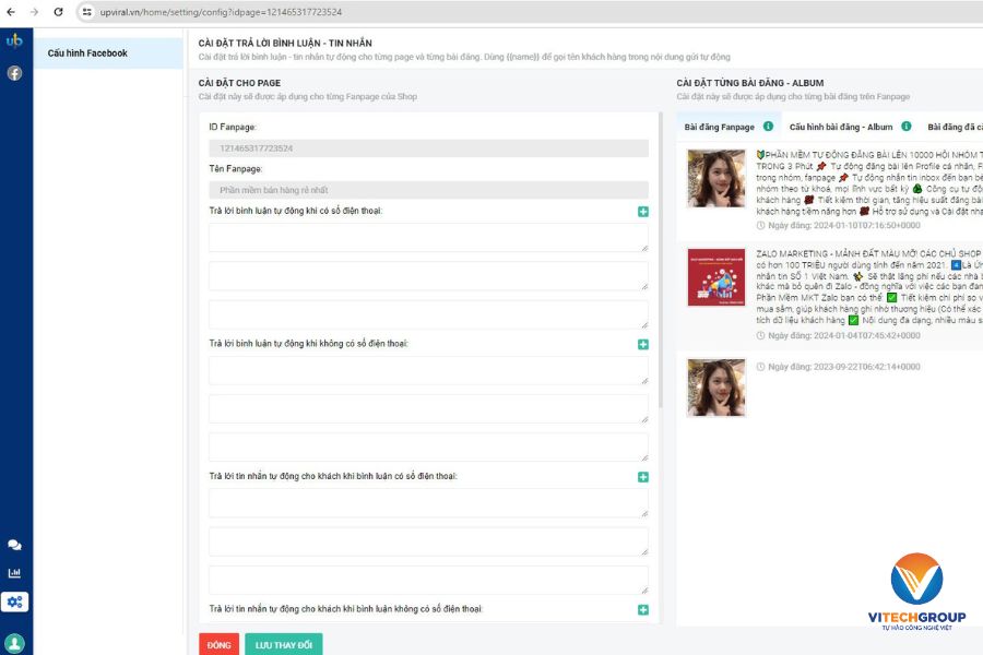 Tính năng phần mềm Upviral