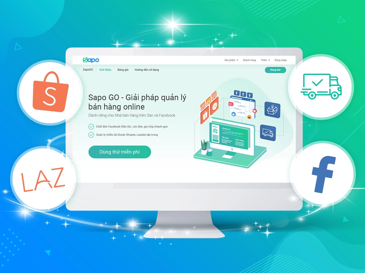 Phần mềm quản lý bán hàng Shopee – Sapo Go